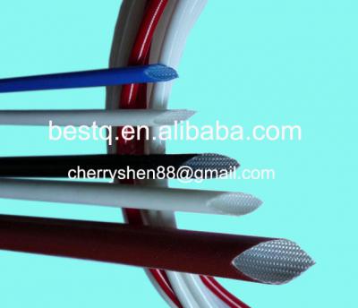silicone rubber glassfiber sleeve( inside fiber outside rubber)